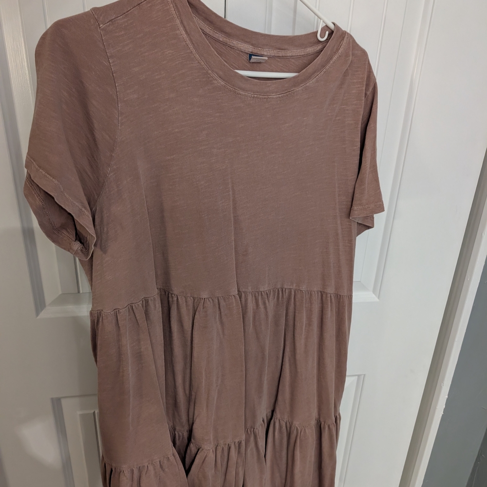 Old Navy Beige Midi Dress